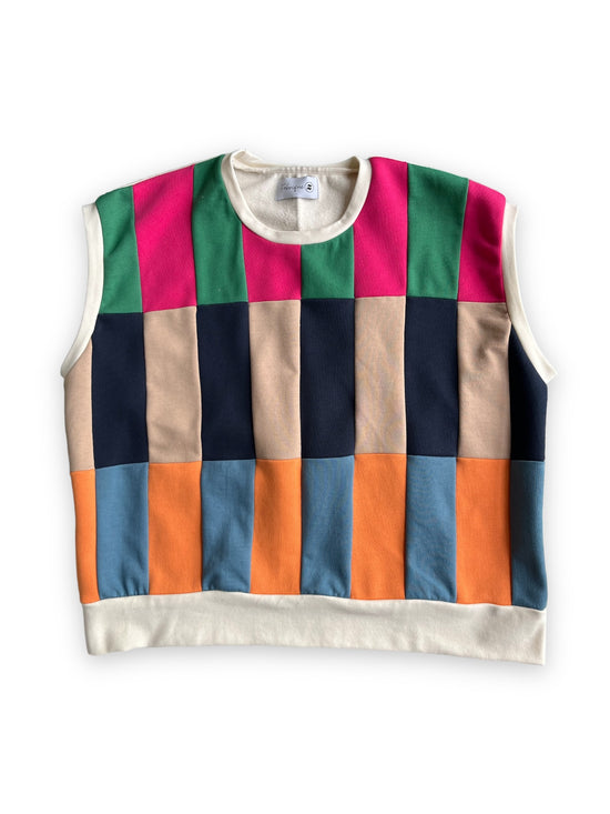Colorblock Checkerboard Tank Top