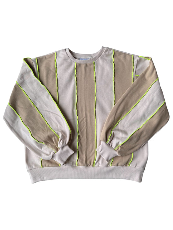 Pull Colorblock fil Néon