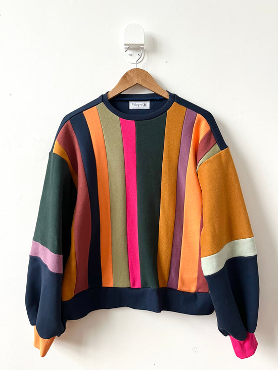 Navy Colorblock Sweater