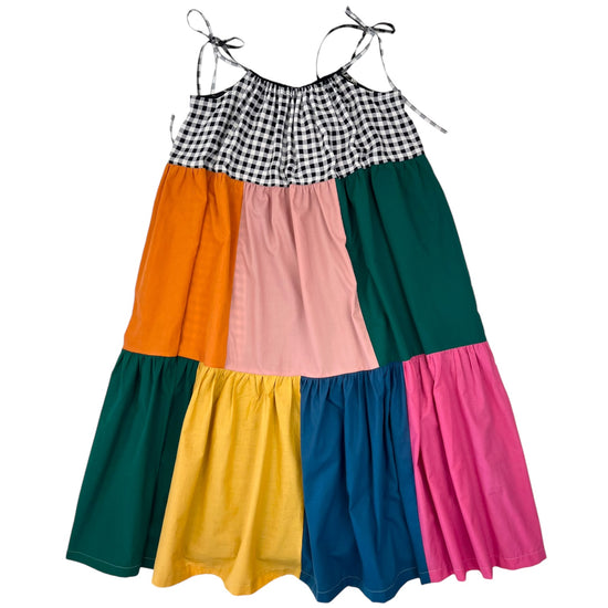 Robe Upcycling Colorblock et N&B