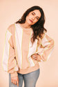 Pull Colorblock fil Néon