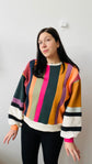 Colorblock B&amp;W Sweater