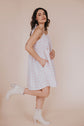 Robe babydoll en coton vichy pêche