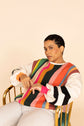 Pull Colorblock Multicolore N&B