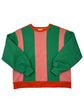 Pull Colorblock Vert et Rose