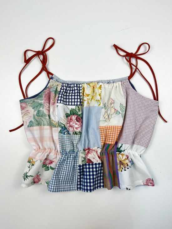 Patchwork Strappy Top