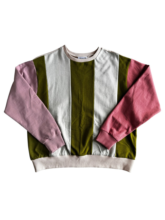 Crewneck Colorblock Lila et Rose