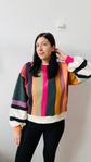 Colorblock B&amp;W Sweater