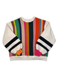 Pull Colorblock Multicolore N&B