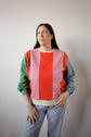Pull Colorblock Orange et Rose