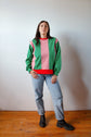 Pull Colorblock Vert et Rose