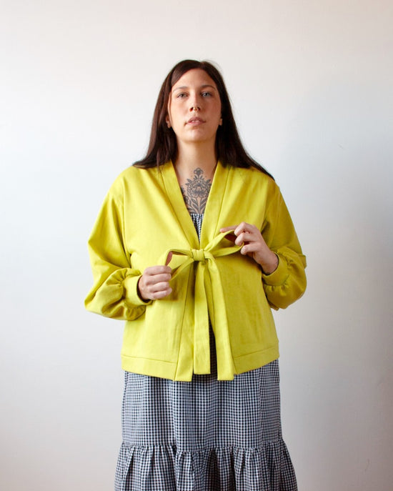 Cardigan Multiway Chartreuse