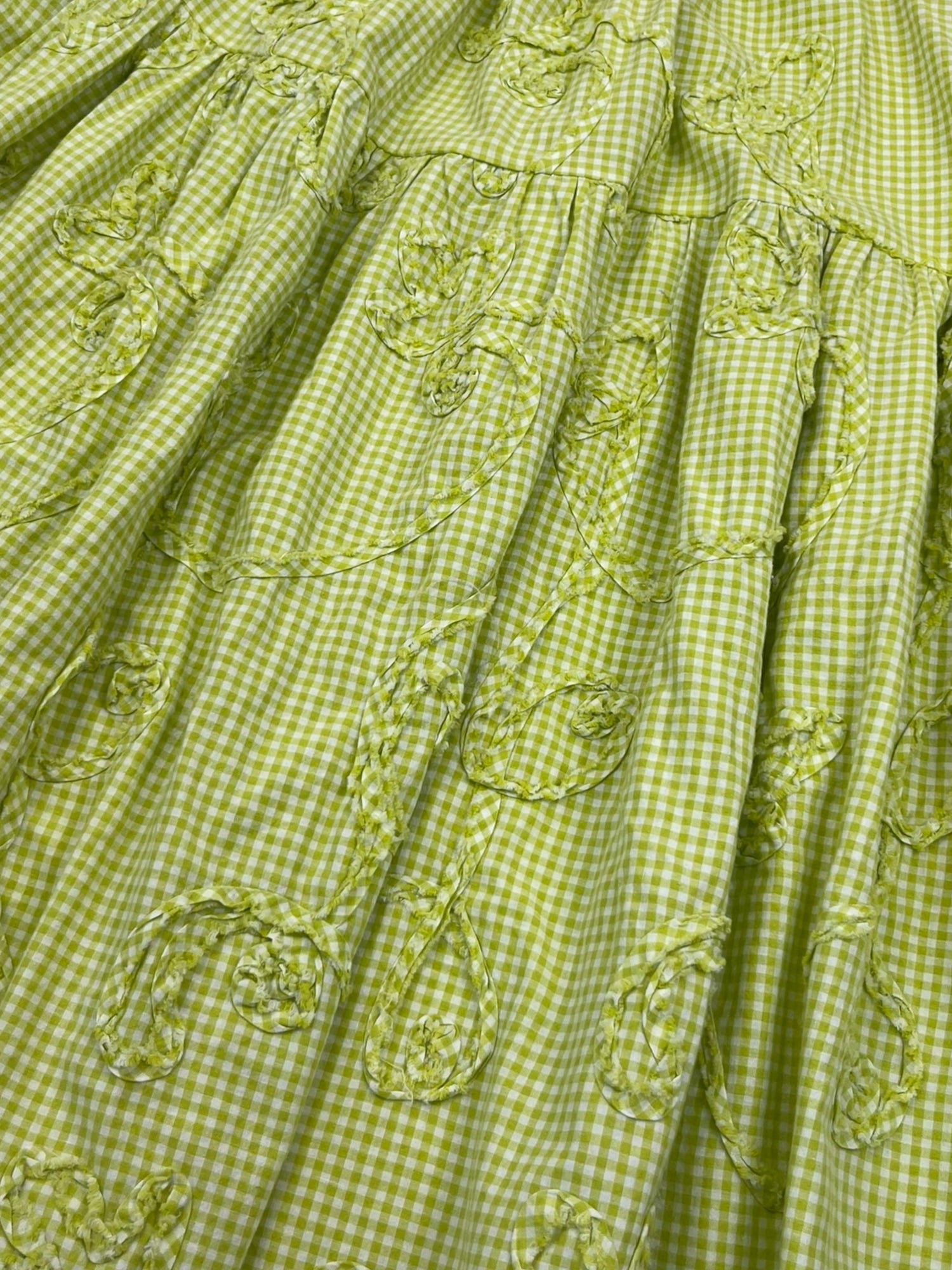 Fabrique Z | Upcycling | Cotton strap dress | lime gingham Fabrique Z | Upcycling | Cotton strap dress | lime gingham