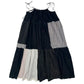 Robe Upcycling Colorblock et N&B