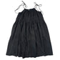 La petite robe noire à bretelles en cupro